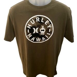 HURLEY Surf Olive Green Tee Shirt Men M Medium